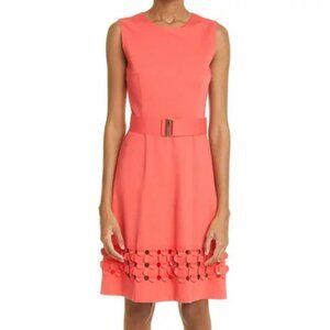 Akris Punto Peachy Pink Cutout Detail Dress *Less Belt*